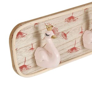 Patère 5 têtes cygne