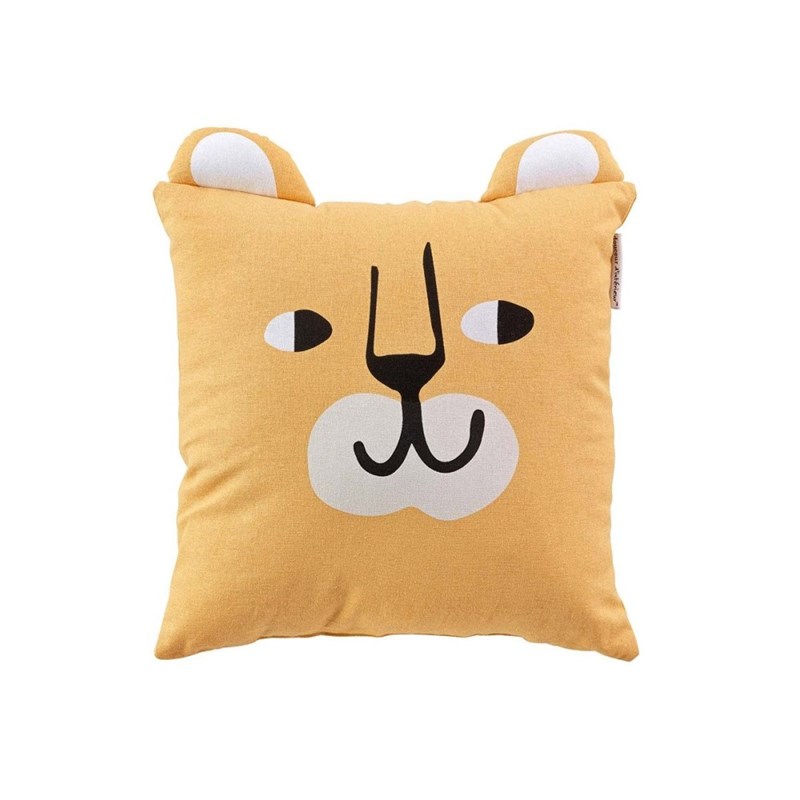 Coussin 40x40 cm lionceau coton