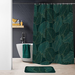 Rideau de douche polyester 180x200 jade
