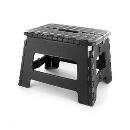 Marche pied pliable compact noir