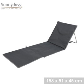 Matelas de plage sierra blanca anthracit