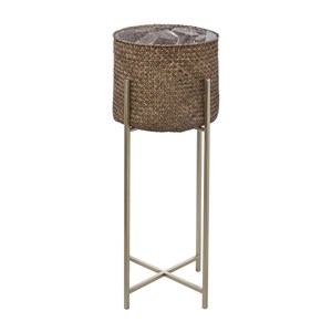 Lot de 2 pots roseau métal night h67