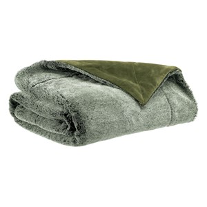 Plaid kinta olive 130 x 160 cm vivaraise