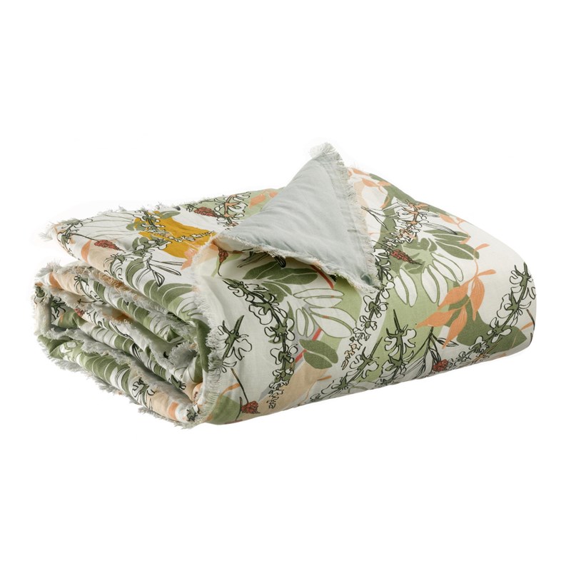 Vivaraise - Plaid gino neige 135 x 200 cm vivaraise