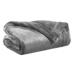 Plaid tender gris 150 x 200 cm vivaraise