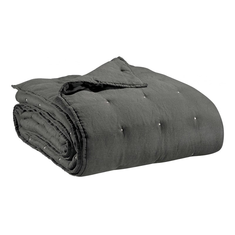 Vivaraise - Jeté de lit stonewashed zeff tonnerre 1...