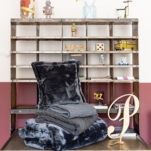 Plaid stonewashed tana cendre 140 x 200…