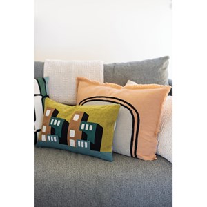 Plaid stonewashed tana creme 140 x 200 …