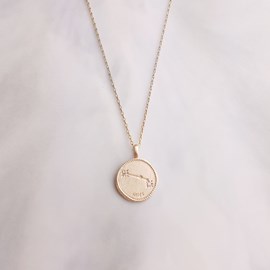 Collier signe astrolo bélier plaqué or