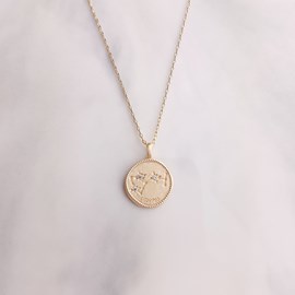 Collier signe astrolo scorpion plaqué or