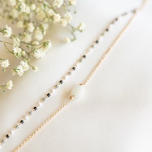Bracelet multirang or pierre de lune