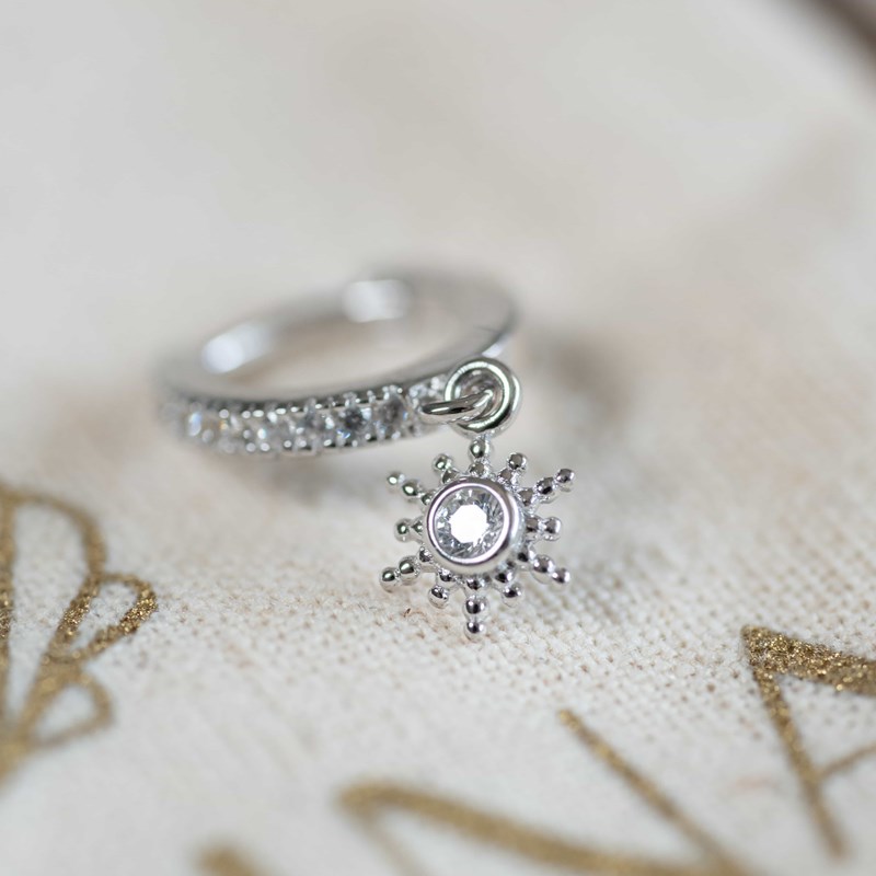 Nerina Bijoux - Mini creoles soleil argent