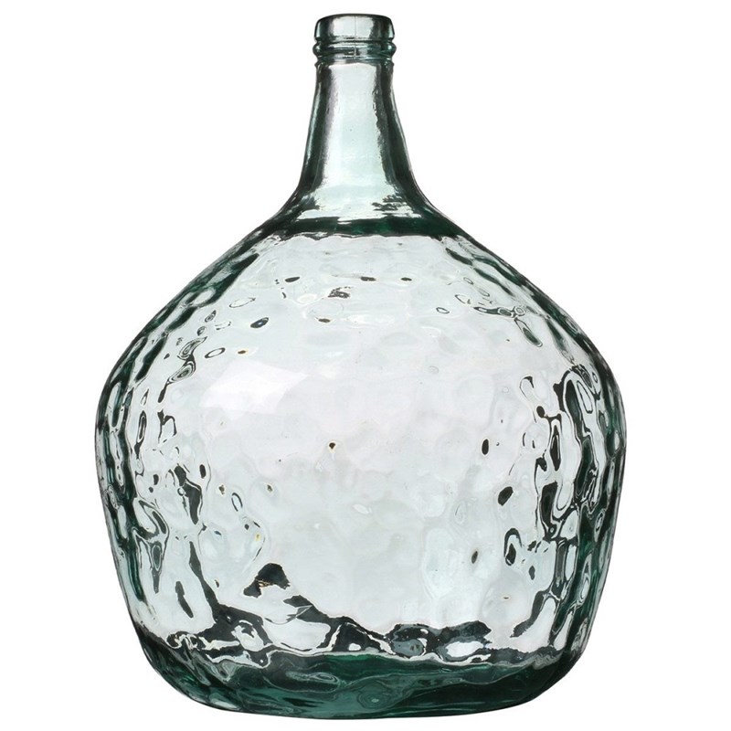 Vase dame jeanne 16l verre recyclé d29 h
