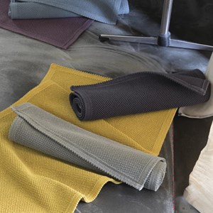 Tapis de bain uni etia lin 54 x 110 cm …