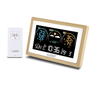 Station météo colorée et bois