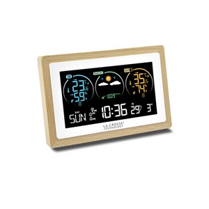 Station météo colorée et bois