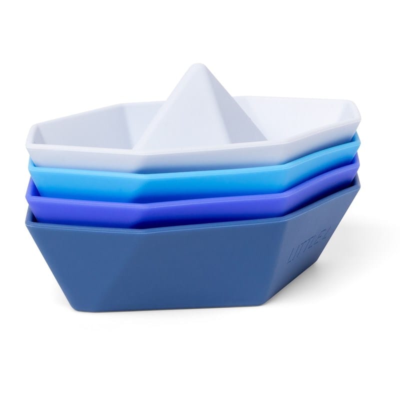 Jeu pour le bain - lot de 5 petits bateaux en silicone – Pimousse-store