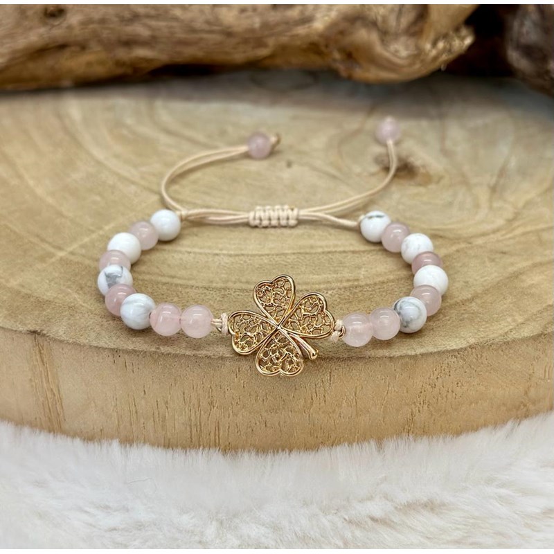 Natura-Zen - Bracelet chance en quartz rose