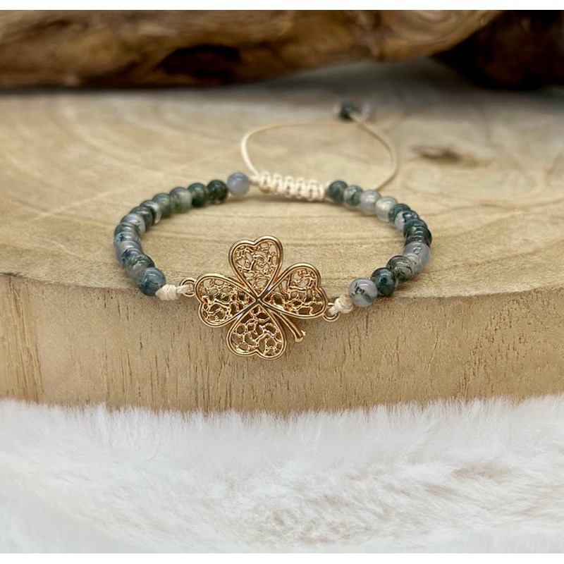 Natura-Zen - Bracelet chance en agate indienne