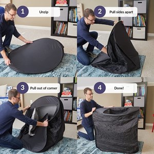 Tente pop-up sensorielle noire 90cm