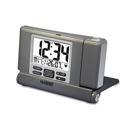 Réveil de voyage avec projection gris