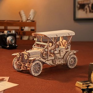 Maquette bois 3d -voiture ancienne