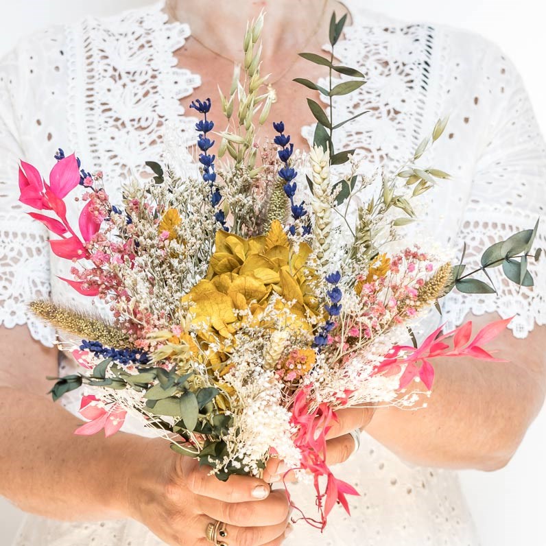 Bouquet de fleurs séchées marie taille s