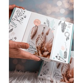 Kit diy plumes macramé - terracotta