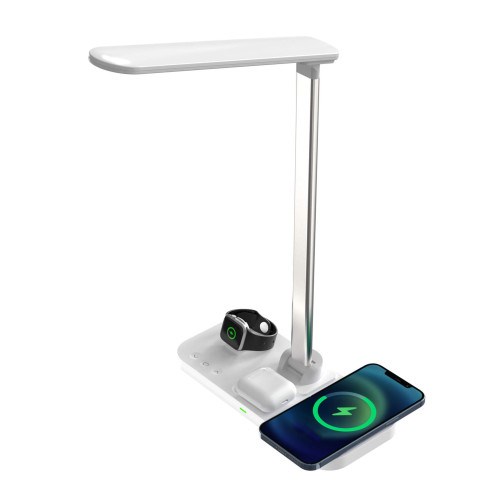 Lampe de bureau avec triple station de c