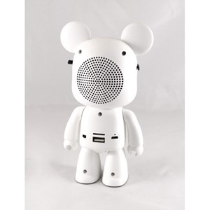 Enceinte bluetooth 10w blanche mousikman