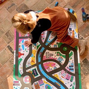 JOYIN Voitures Jouet Enfant Avec Tapis, 8 Pièces De Voitures