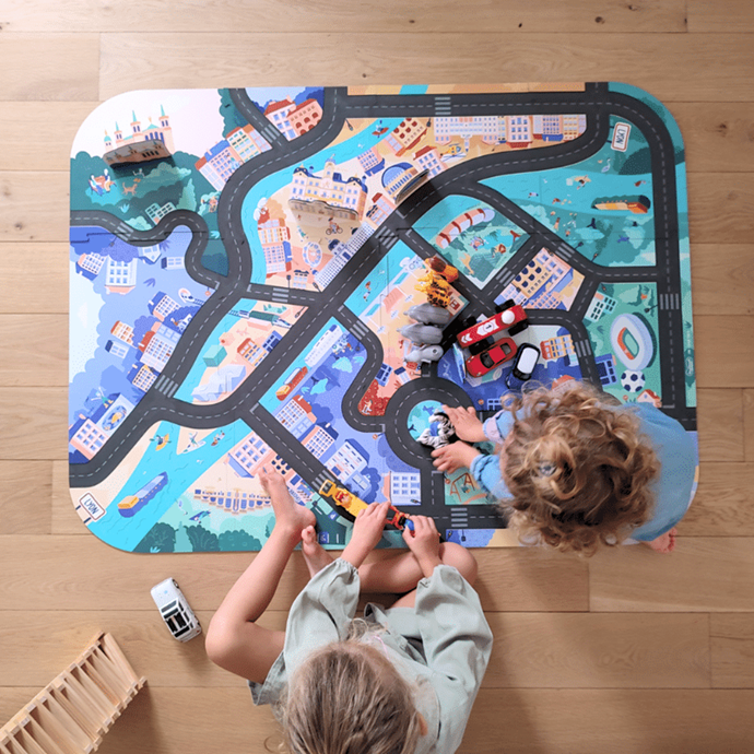 Coffret 10 Véhicules Métal 1:64 – Pour Piste Hot Wheels, Modèles Aléatoires + Carte
