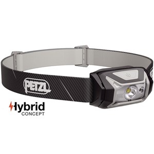 Lampe frontale petzl tikka hybrid noire et grise