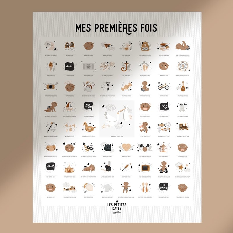 Affiche mes premières fois - peau foncée (Les Petites Dates) - Image 3