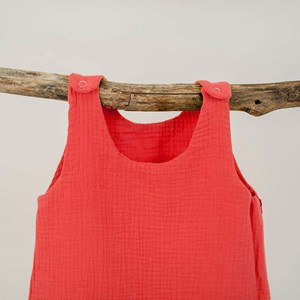 Gigoteuse été en coton bio fraise