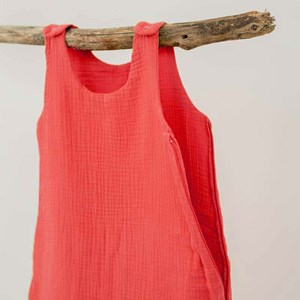 Gigoteuse été en coton bio fraise