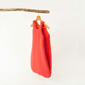 Gigoteuse hiver en coton bio fraise