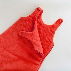 Gigoteuse hiver en coton bio fraise