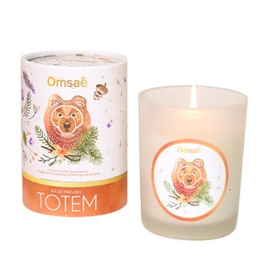 Bougie totem l'ours