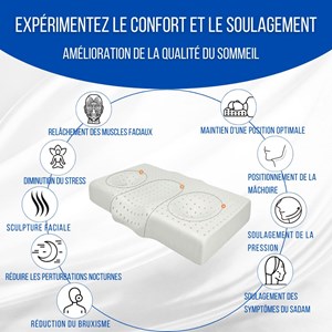 Oreiller ergonomique anti-rides ergo
