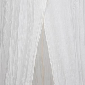 Ciel de lit double gaze de coton blanc