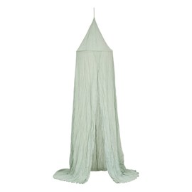 Ciel de lit double gaze de coton vert