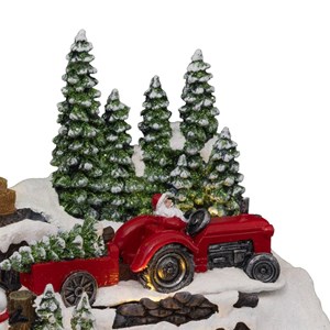Village de noël tracteur 10 led