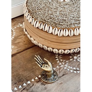 Porte encens en laiton main