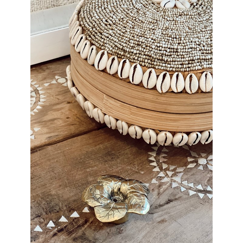 Porte encens en laiton fleur (Terracotta) - Image 1