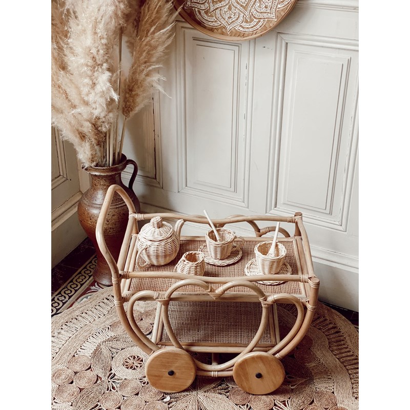 Desserte en rotin luna soul collection (Terracotta) - Couverture