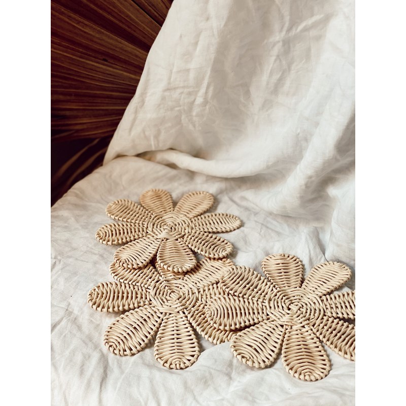 Set de fleurs en rotin (Terracotta) - Image 2