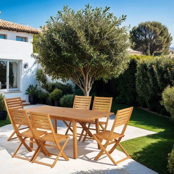 Beau Rivage - Ensemble repas en bois prato