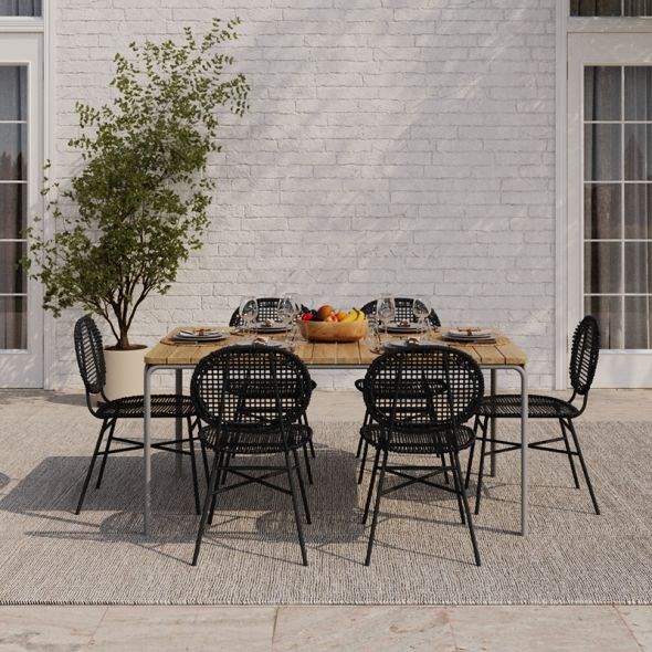 Beau Rivage - Table de jardin en bois asti