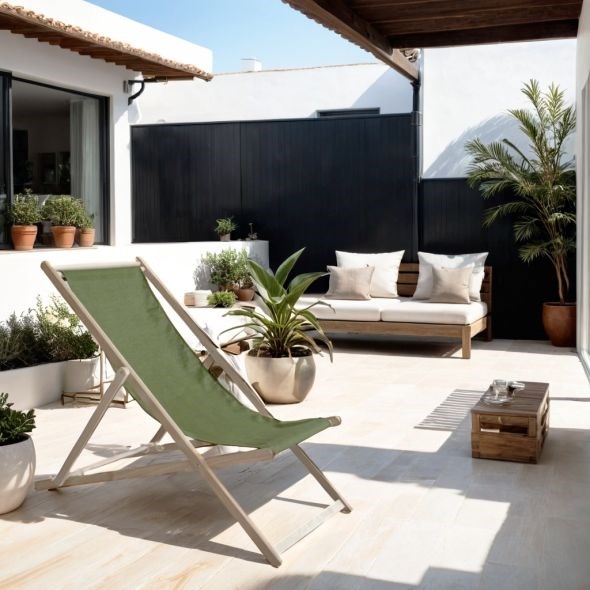 Beau Rivage - Chilienne en bois berdea vert avocat